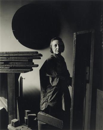 DAN BUDNIK (1933- ) Georgia OKeeffe at the Ghost Ranch * Louise Nevelson, Murray Hill Studio, NY.